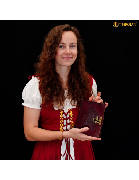 Medieval Diary with Brown Leather...