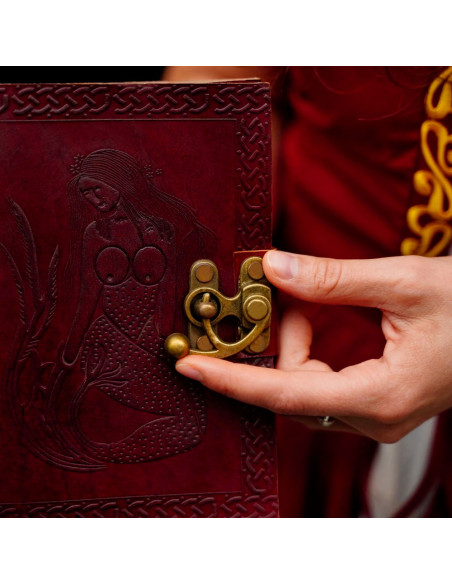 Medieval Diary with Brown Leather...