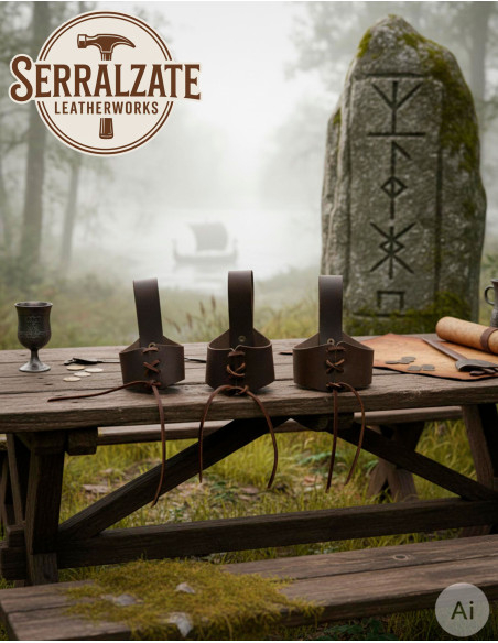 Viking horn holder for carrying a...