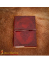 Medieval diary with leather cover featuring Celtic Winged Heart design