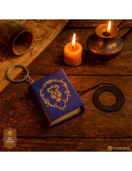 Mini leather-covered daily keychain... Mini leather-covered daily keychain...