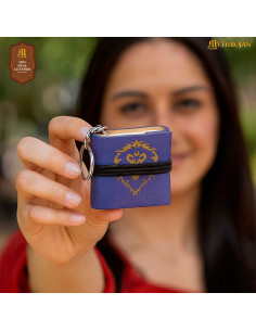 Mini leather-covered daily keychain World Of Warcraft -... 2