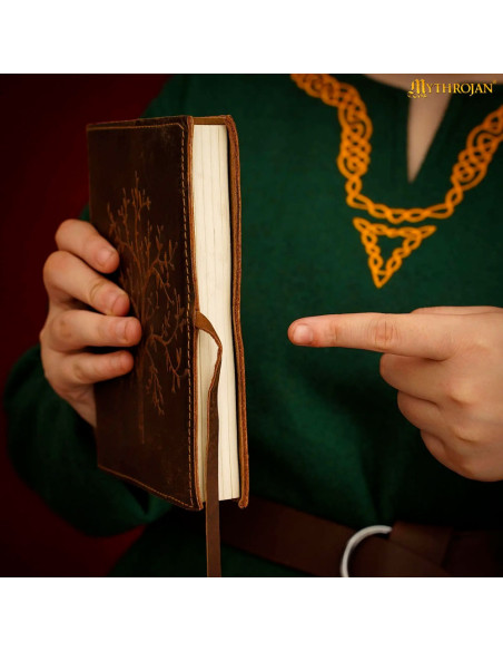 Medieval leather cover journal with... Medieval leather cover journal with...