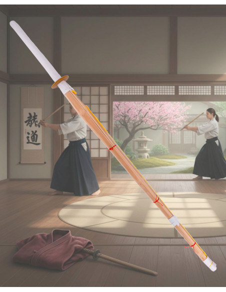 Training Shinnai with bamboo and... Training Shinnai with bamboo and...