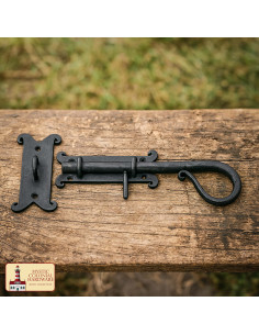 Rustic door latch with sliding bolt 2