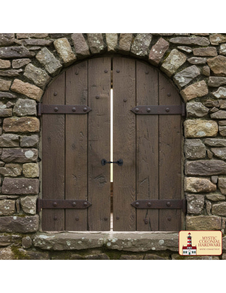 Black Medieval Hook Latch for Door