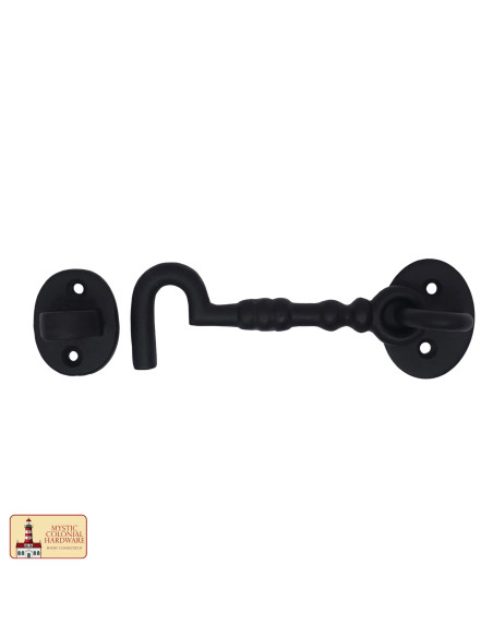 Black Medieval Hook Latch for Door