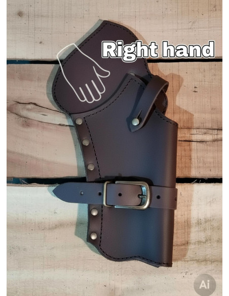 Western-style revolver holster case,... Western-style revolver holster case,...