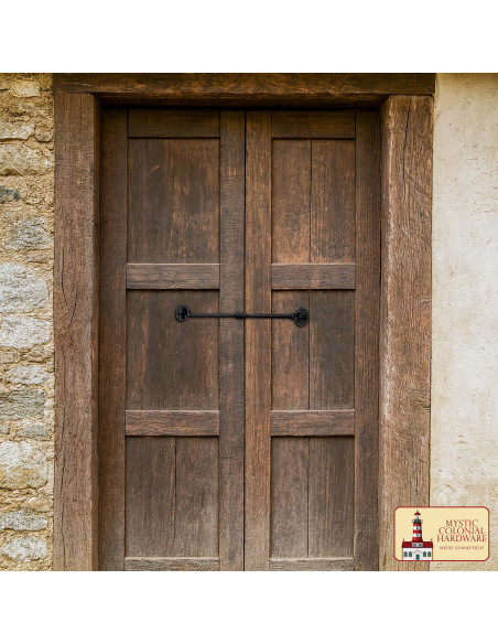 Rustic latch with hook and eye for... Rustic latch with hook and eye for...