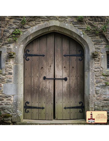 Rustic latch with hook and eye for... Rustic latch with hook and eye for...