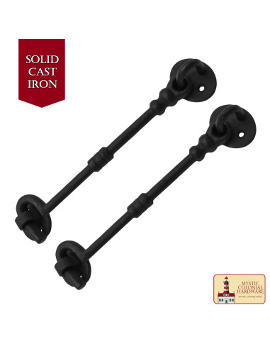 Rustic latch in two pieces for sliding windows or doors