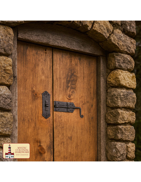 Hand-forged rustic latch for doors Hand-forged rustic latch for doors