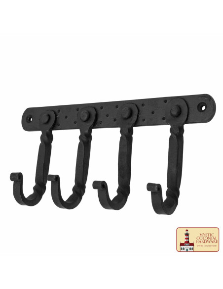 Rustic coat rack with 4 handcrafted... Rustic coat rack with 4 handcrafted...