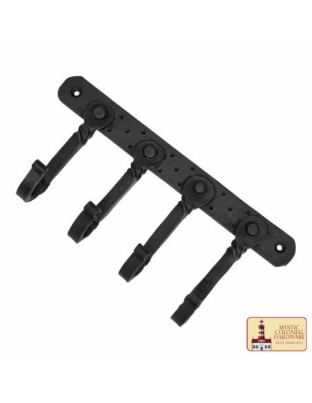 Rustic coat rack with 4 handcrafted... Rustic coat rack with 4 handcrafted...