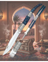 Decorated Arabic knife number three by Albainox, blue stamina