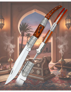 Decorated Arabic knife number three by Albainox, red stamina
