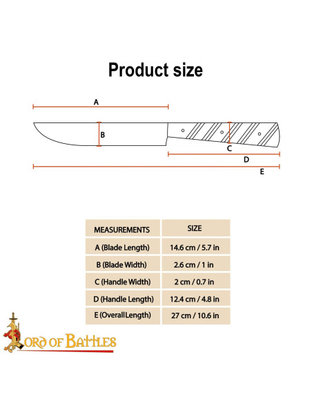 Medieval kitchen knife with bone... Medieval kitchen knife with bone...