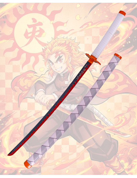Decorative Rengoku Kyojuro Katana... Decorative Rengoku Kyojuro Katana...