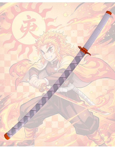 Decorative Rengoku Kyojuro Katana... Decorative Rengoku Kyojuro Katana...