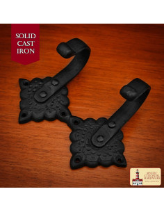 Double rustic wall-mounted support (13.9 x 5 cm.) 2