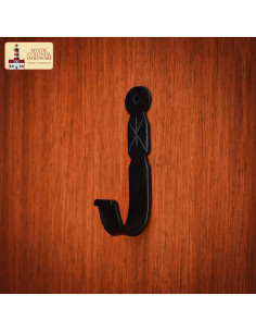 Rustic handcrafted wall hook (11 x 2.2 cm.)