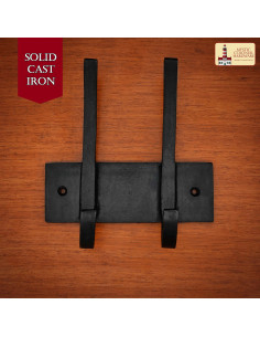 Rustic double hook for hanging (14.5x13.2 cm.)