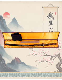 Functional Carbon Steel Blade Katana Bathed in Titanium 2