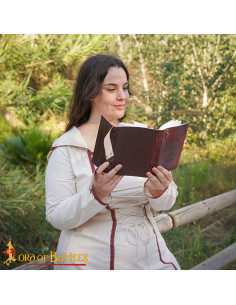 Medieval leather-bound diary with embossed Fleur-de-Lis... 2