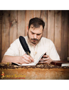 Medieval leather cover notebook with Tree of Wisdom design 2