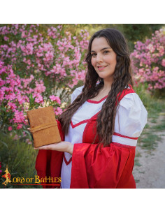 Medieval leather cover diary with fantasy character design 2