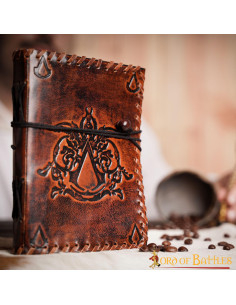 Medieval leather cover diary Assassin's Creed