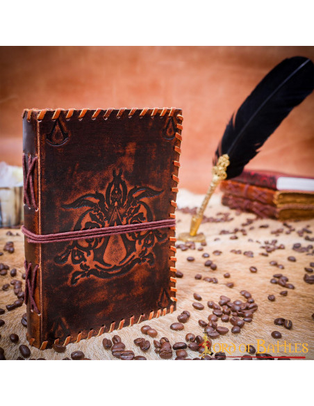 Medieval leather cover diary... Medieval leather cover diary...