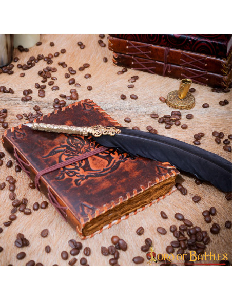 Medieval leather cover diary... Medieval leather cover diary...