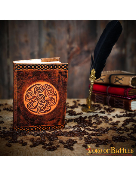 Medieval leather cover notebook...