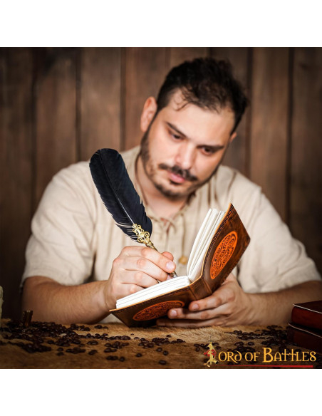 Medieval leather cover notebook...