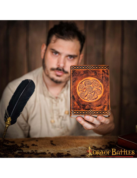 Medieval leather cover notebook...