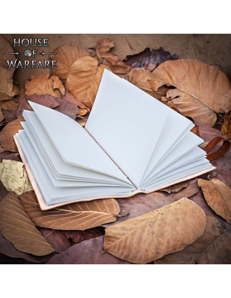 Medieval diary with leather cover,...