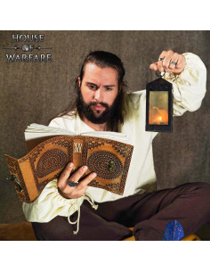 Medieval Diary with Leather Cover and Embossed Floral Design 2