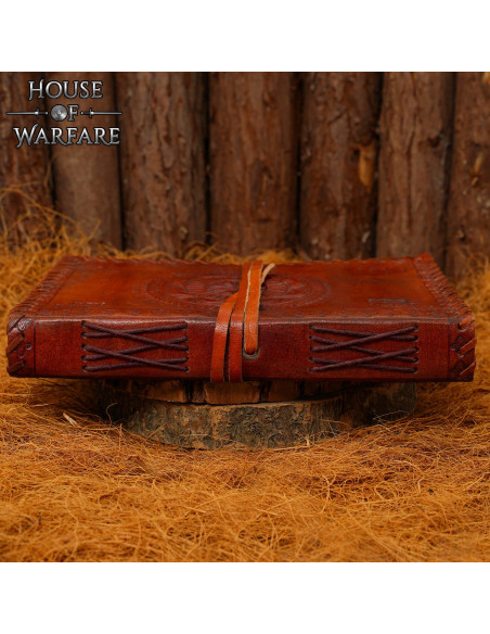 Medieval diary with leather cover,... Medieval diary with leather cover,...