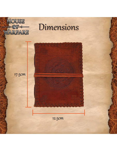 Medieval diary with leather cover,... Medieval diary with leather cover,...