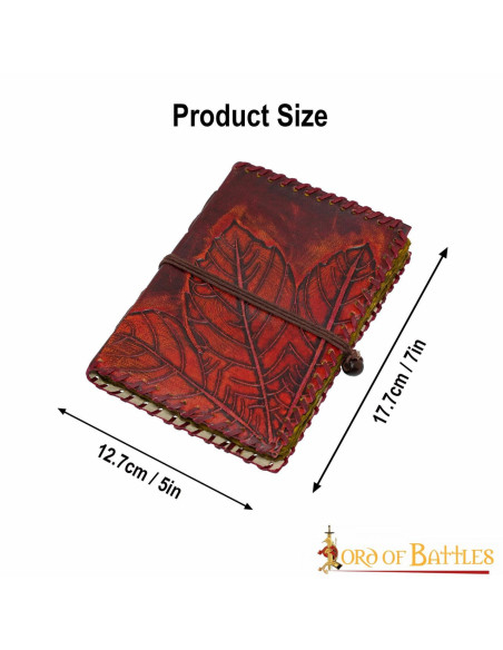 Medieval diary with leather cover,... Medieval diary with leather cover,...