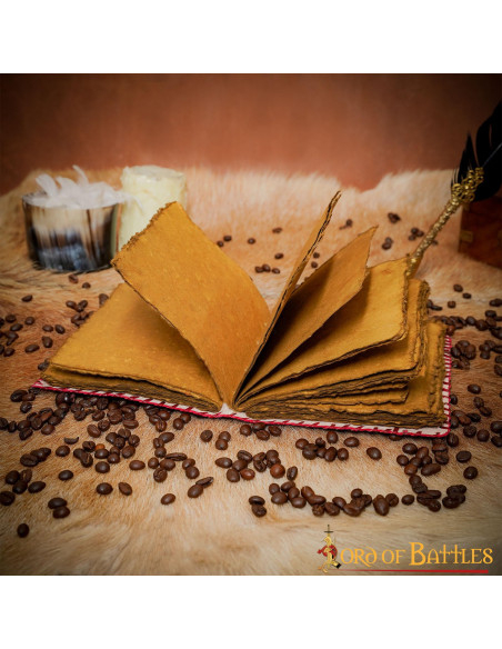 Medieval diary with leather cover,... Medieval diary with leather cover,...