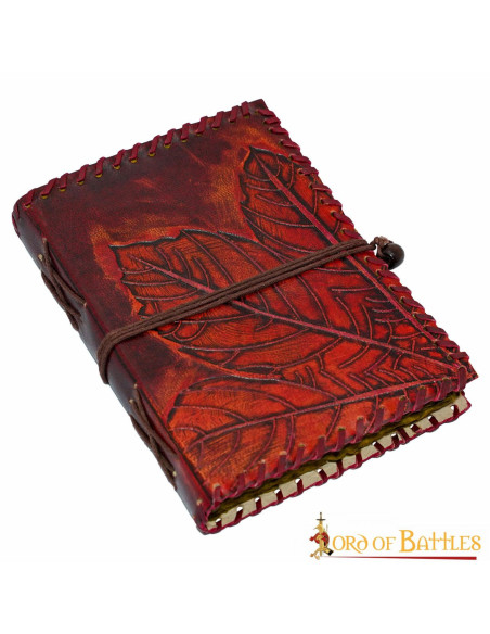Medieval diary with leather cover,... Medieval diary with leather cover,...