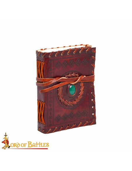 Medieval diary with leather cover and... Medieval diary with leather cover and...