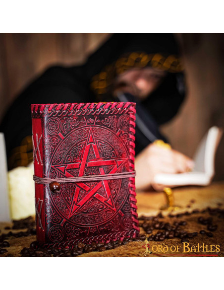 Medieval leather cover diary Celtic... Medieval leather cover diary Celtic...
