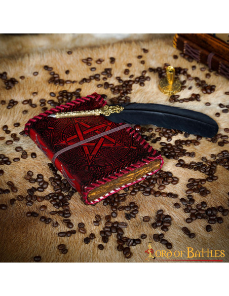 Medieval leather cover diary Celtic... Medieval leather cover diary Celtic...