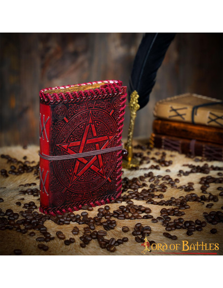Medieval leather cover diary Celtic... Medieval leather cover diary Celtic...