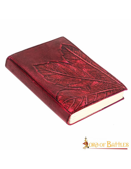 Medieval leather cover notebook with...