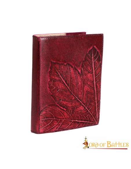 Medieval leather cover notebook with...