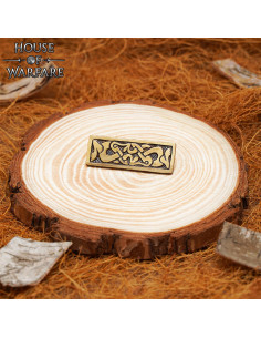 Viking decorative plate in brass, for belts